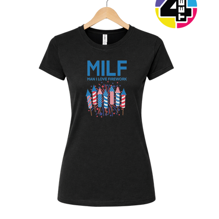 MILF Man I Love Fireworks Women's Tee