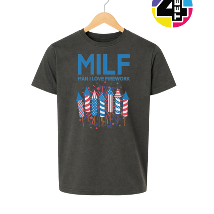 MILF Man I Love Fireworks Youth Tee