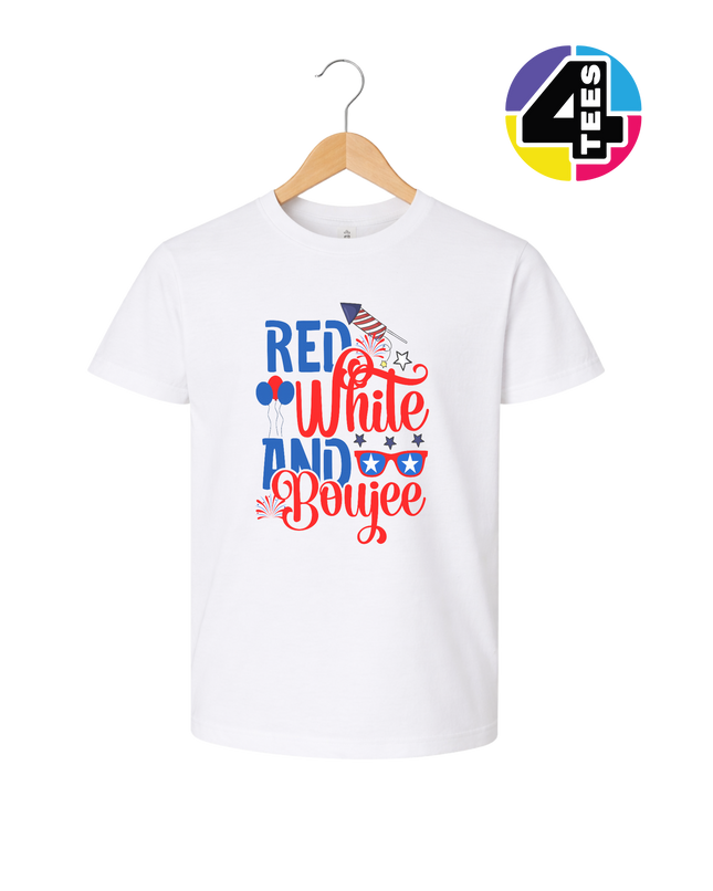 Red White and Boujee Youth Tee
