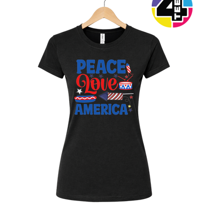 Peace Love America Women's Tee