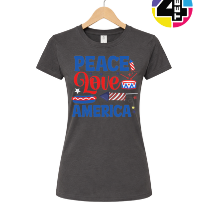 Peace Love America Women's Tee