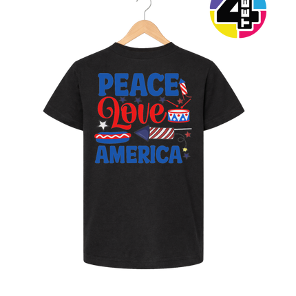 Peace Love America Youth Tee