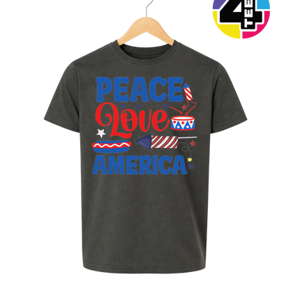 Peace Love America Youth Tee