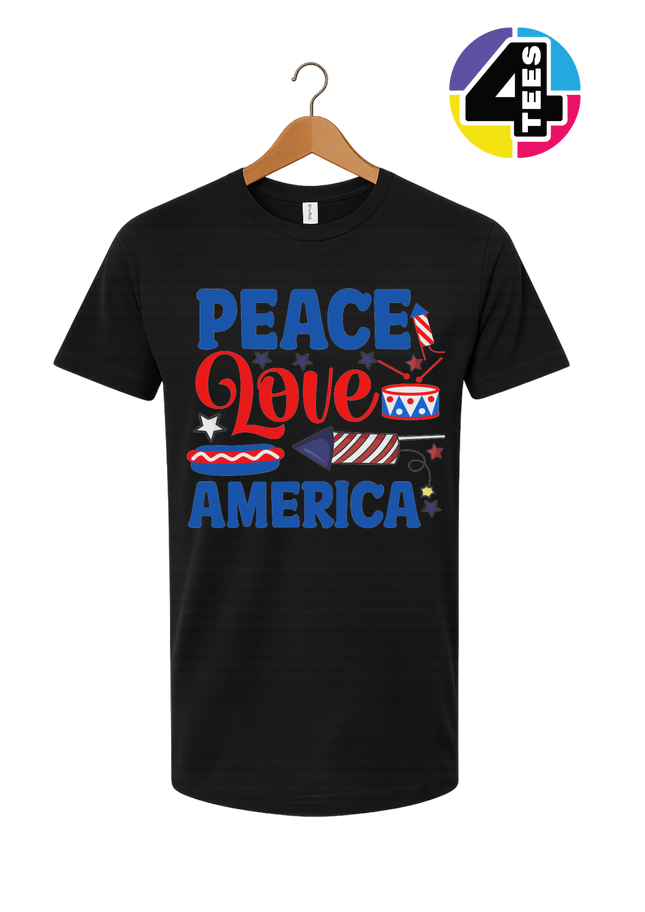 Peace Love America Tee