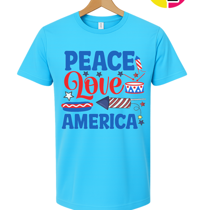 Peace Love America Tee