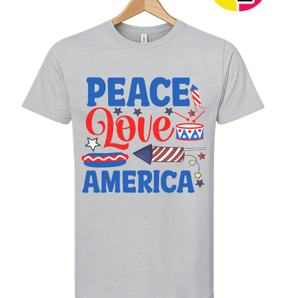 Peace Love America Tee