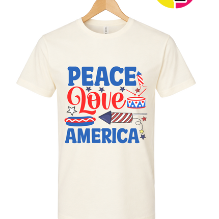Peace Love America Tee