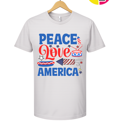 Peace Love America Tee