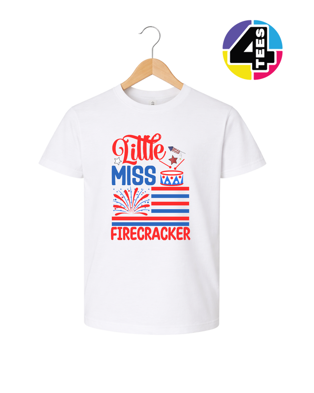 Little Miss Firecracker Youth Tee