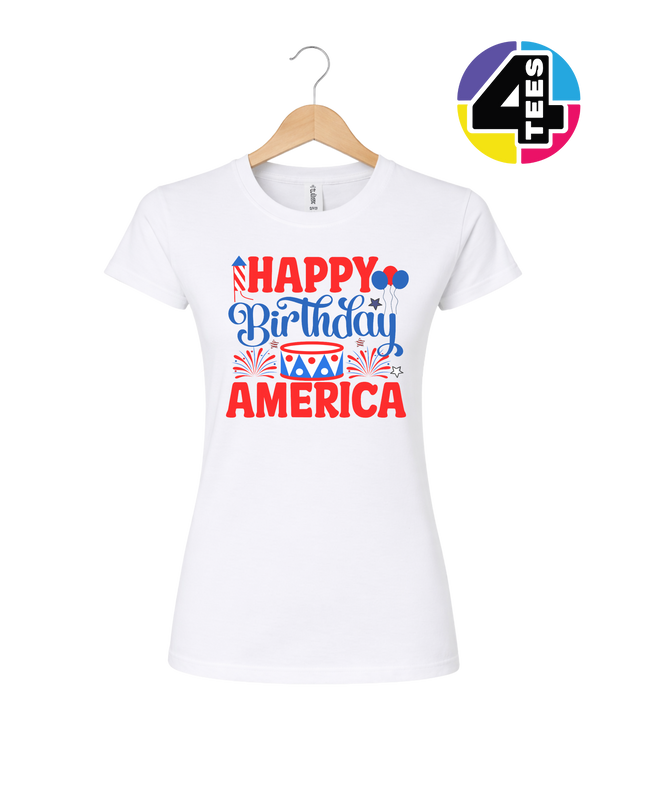 Happy Birthday America Women's Tee