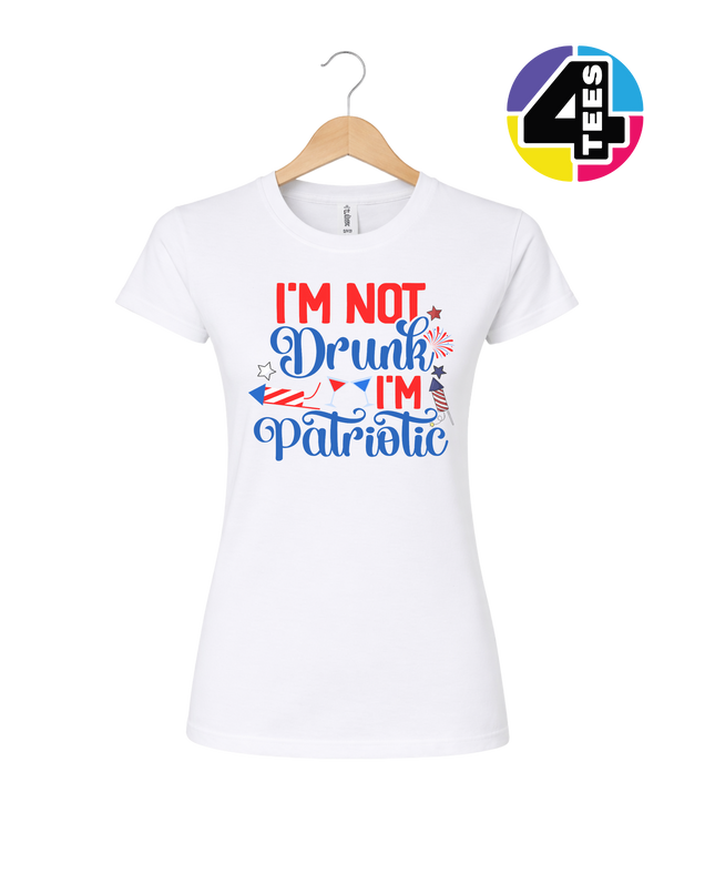 Patriotic Not Drunk Women's Tee