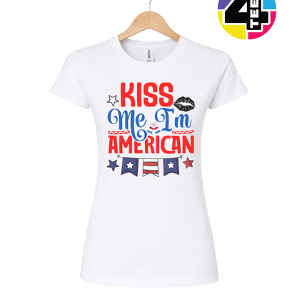 Kiss Me I’m American Women's Tee