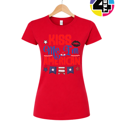 Kiss Me I’m American Women's Tee