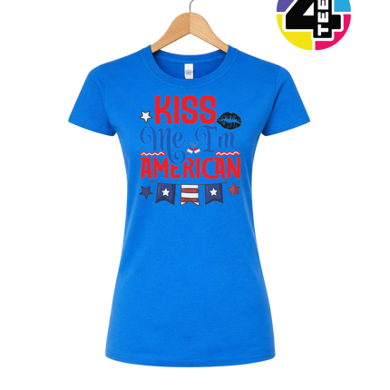 Kiss Me I’m American Women's Tee
