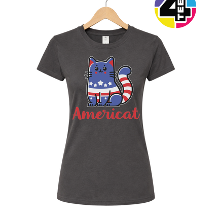 Americat Patriotic Kitty Women's Tee