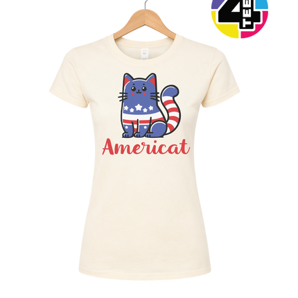 Americat Patriotic Kitty Women's Tee