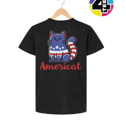 Americat Patriotic Kitty Youth Tee