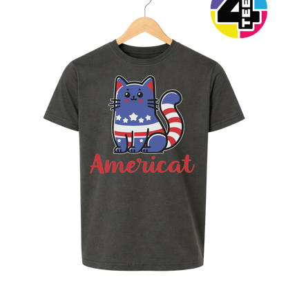 Americat Patriotic Kitty Youth Tee