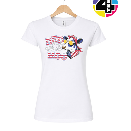 Red, White & Moo Women's Tee