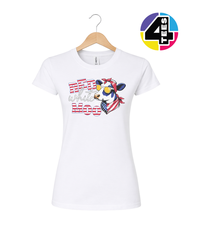 Red, White & Moo Women's Tee