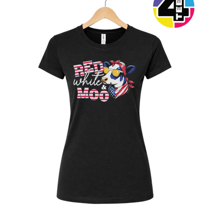 Red, White & Moo Women's Tee