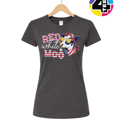 Red, White & Moo Women's Tee