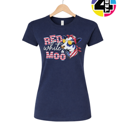 Red, White & Moo Women's Tee