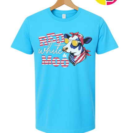 Red, White & Moo Tee