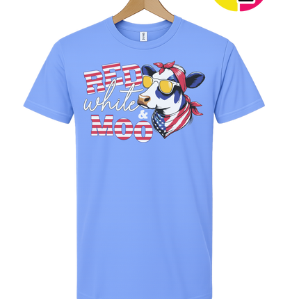 Red, White & Moo Tee