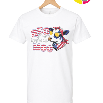 Red, White & Moo Tee