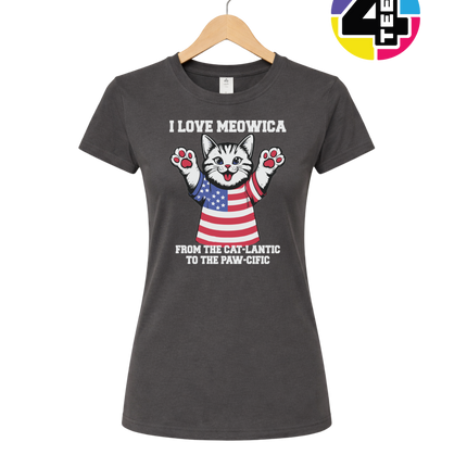 Cat-Lantic Paw-Cific Patriot Women's Tee