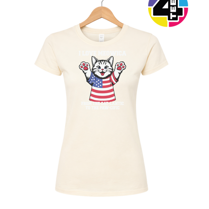 Cat-Lantic Paw-Cific Patriot Women's Tee