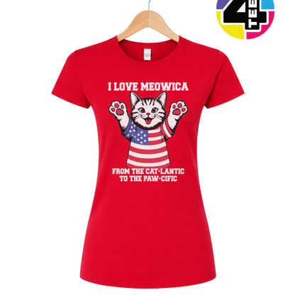 Cat-Lantic Paw-Cific Patriot Women's Tee
