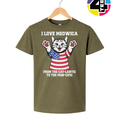 Cat-Lantic Paw-Cific Patriot Youth Tee