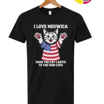 Cat-Lantic Paw-Cific Patriot Tee