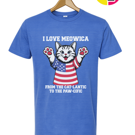 Cat-Lantic Paw-Cific Patriot Tee