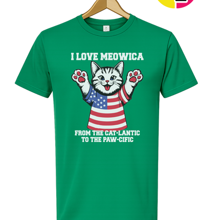 Cat-Lantic Paw-Cific Patriot Tee