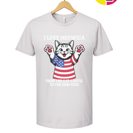 Cat-Lantic Paw-Cific Patriot Tee