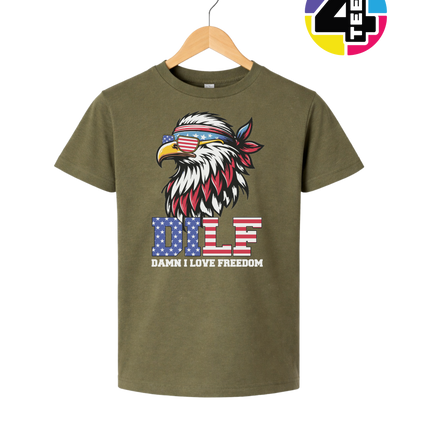 Freedom Eagle DILF Youth Tee