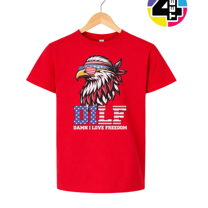 Freedom Eagle DILF Youth Tee