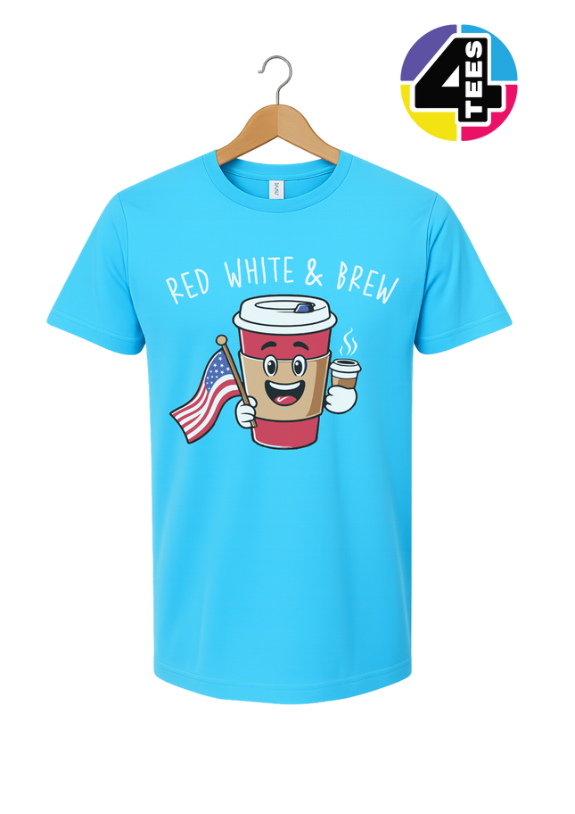 Red White & Brew Tee