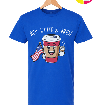 Red White & Brew Tee