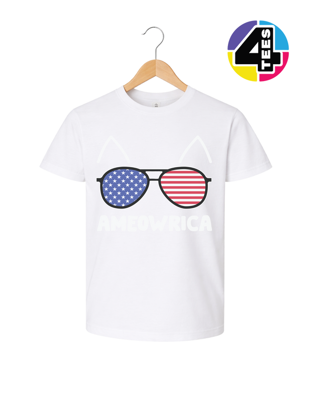 Ameowrica Cat Shades Youth Tee