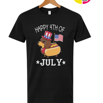 Patriotic Hot Dog Pup Tee