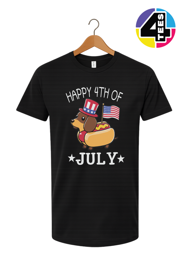 Patriotic Hot Dog Pup Tee