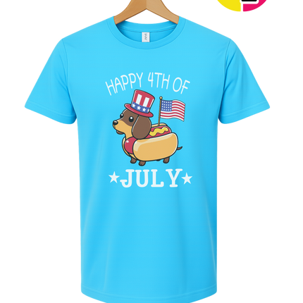 Patriotic Hot Dog Pup Tee