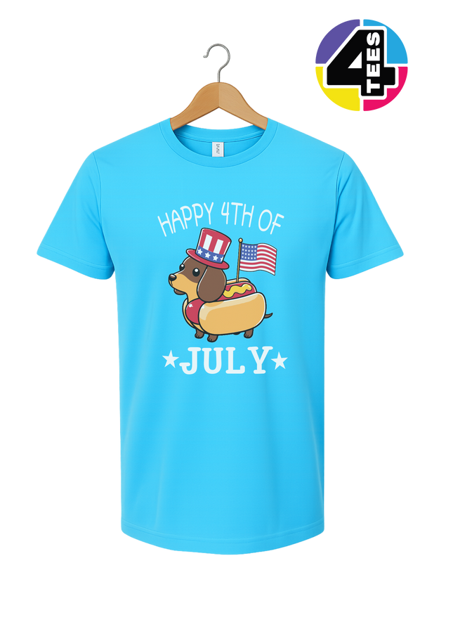 Patriotic Hot Dog Pup Tee