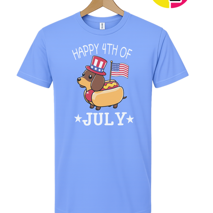 Patriotic Hot Dog Pup Tee