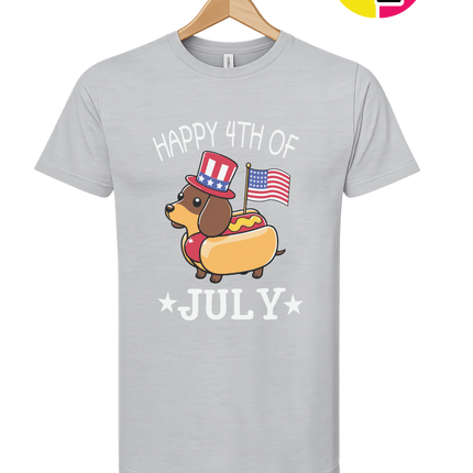 Patriotic Hot Dog Pup Tee