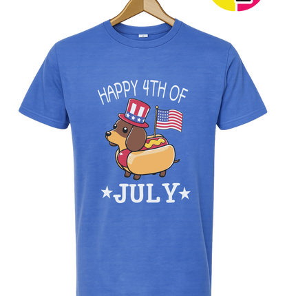 Patriotic Hot Dog Pup Tee